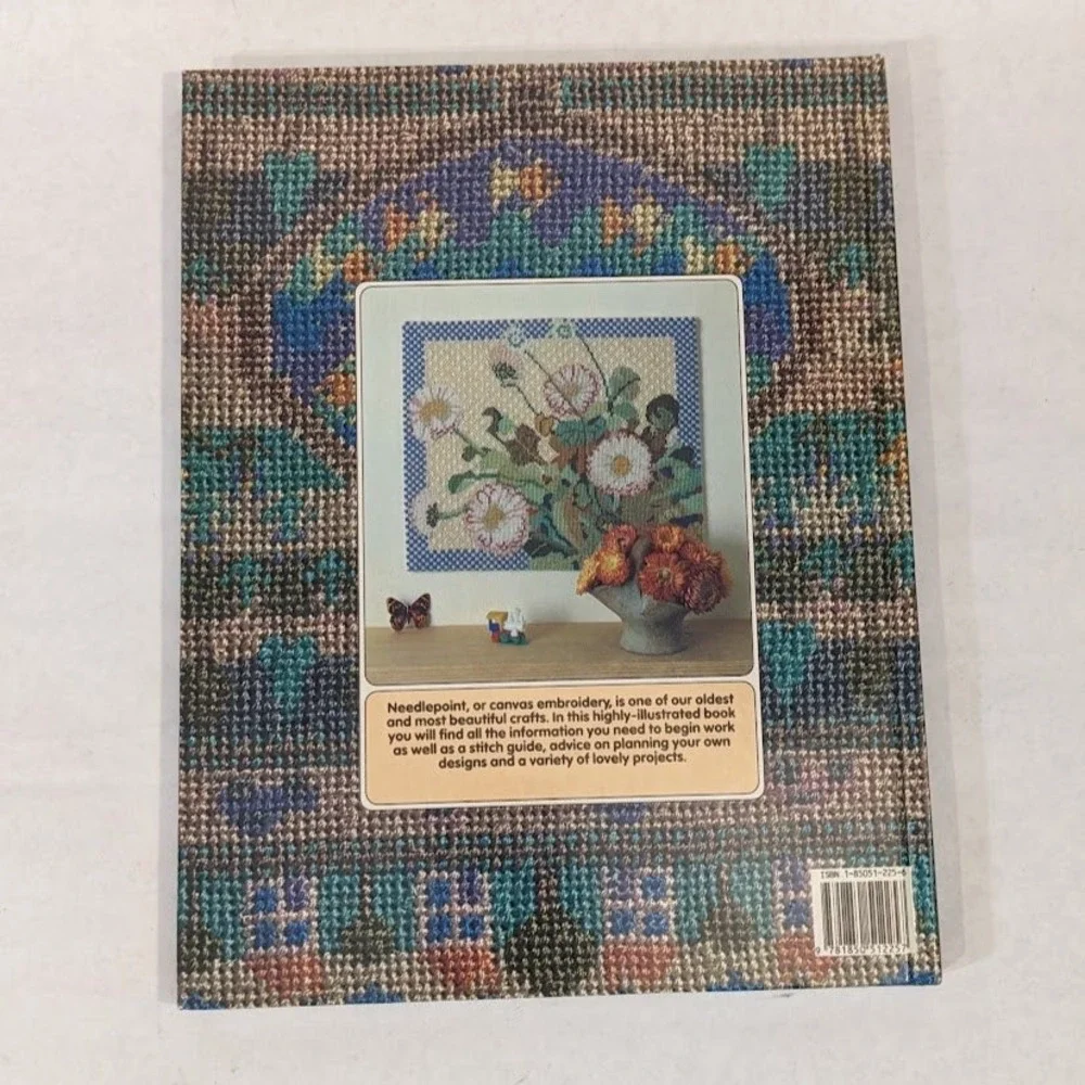 Needlepoint Sarah Windrum Treasure Press 1988 Hardcover Craft Book 20+ Projects